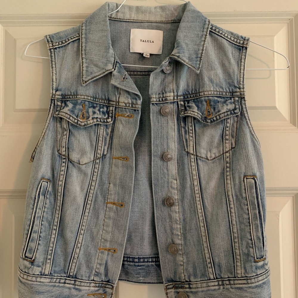 Aritzia Talula Denim Vest